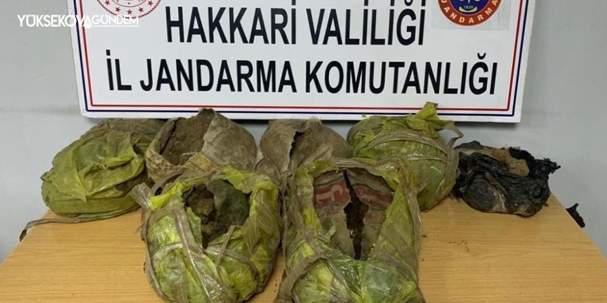 Yüksekova'da 49 kilo esrar ele geçirildi