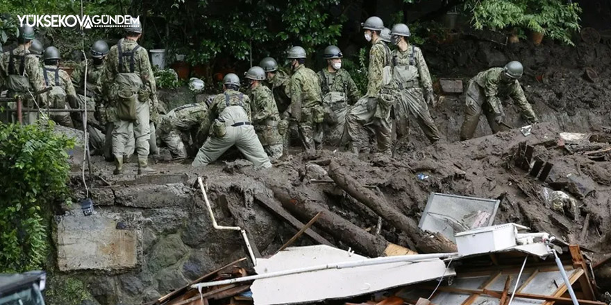 Japonya'daki heyelanda kayıp sayısı 100'ü aştı