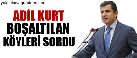 Adil Kurt boşaltılan köyleri sordu