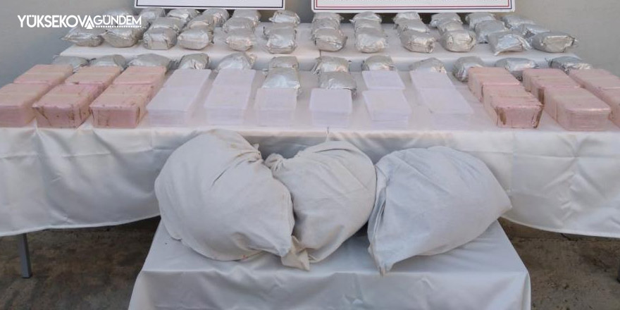 Yüksekova'da 98 kilo 600 gram uyuşturucu ele geçirildi