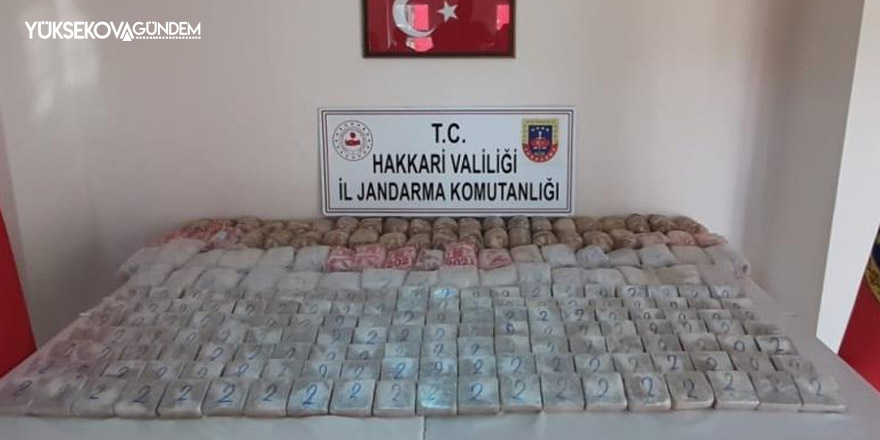 Yüksekova’da 160 kilo eroin ele geçirildi