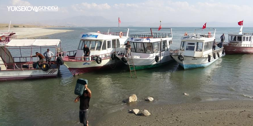 Van Gölü'nde kuraklık etkisi