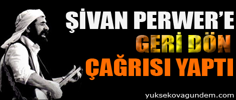 Şivan Perwer'e 'geri dön' çağrısı yaptı