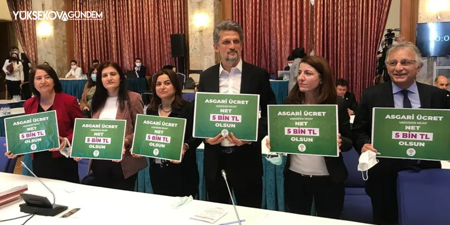 HDP’den asgari ücret eylemi: Net 5 bin TL olsun