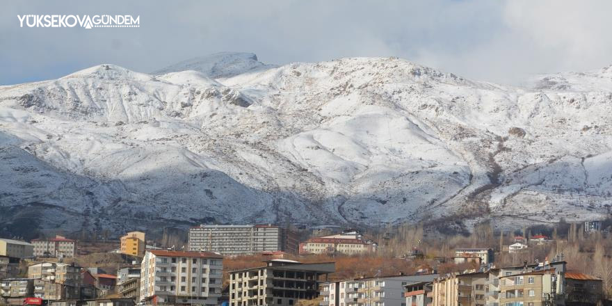 Hakkari’nin Merzan mahallesine mevsimin ilk karı düştü