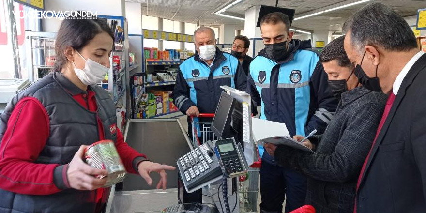 Hakkari'de market denetimi