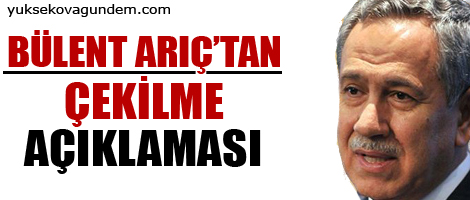 Bülent Arınç'tan 'çekilme' açıklaması