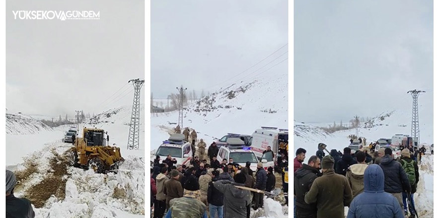 Yüksekova’da çığ düştü, 3 kişi çığ altında kaldı