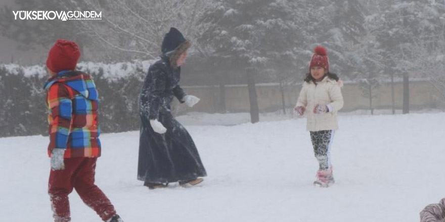 Yüksekova'da eğitime kar engeli