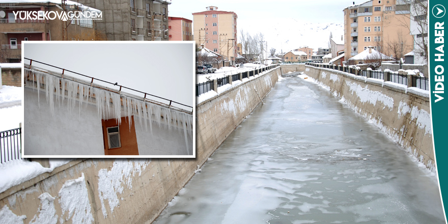 Yüksekova'da dondurucu soğuklar etkili oluyor