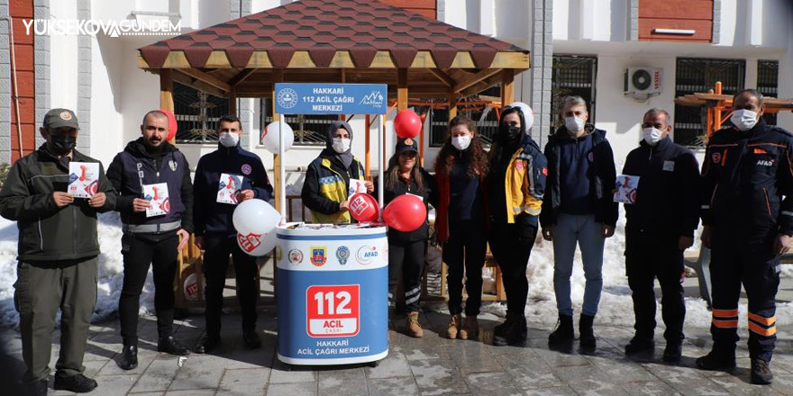 Hakkari 112 Çağrı Merkezi stant kurdu