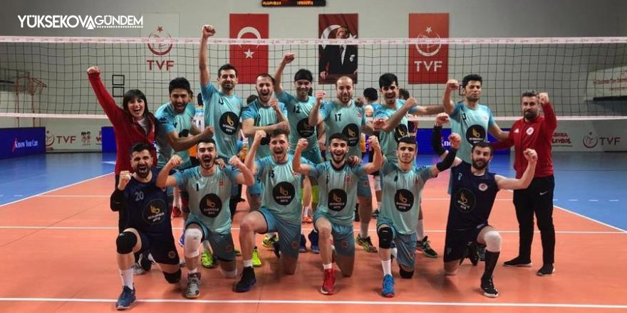 Hakkarili gençlerin voleybol başarısı