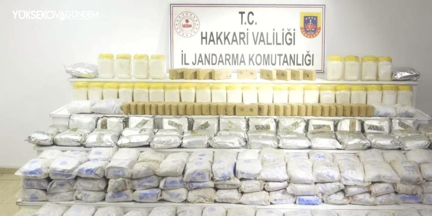 Yüksekova'da 250 kilo eroin ve 35 kilo metamfetamin ele geçirildi