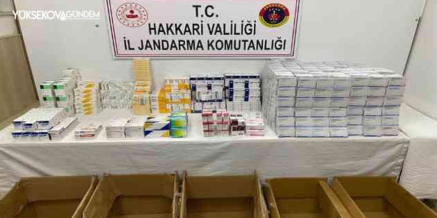 Yüksekova'da 2 bin 330 paket kırmızı reçeteli ilaç ele geçirildi