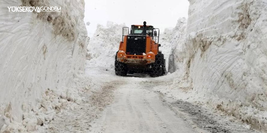 Yüksekova'da karla mücadele çalışmaları