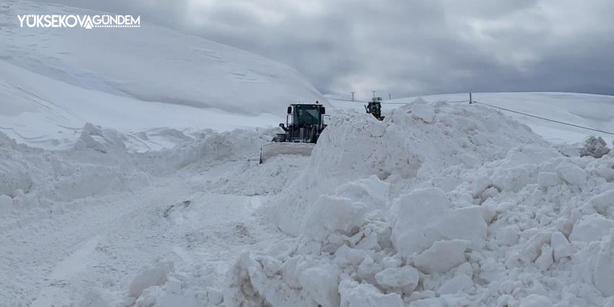 2 bin 800 rakımda karla mücadele çalışması