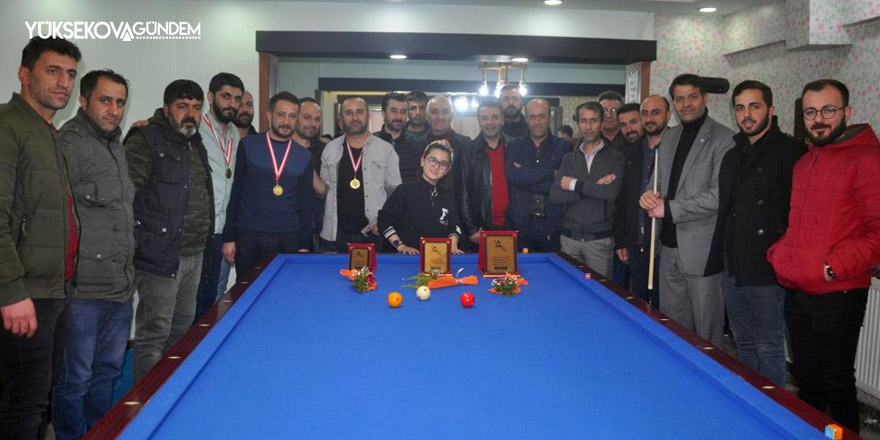 Yüksekova'da bilardo turnuvası