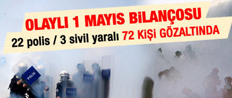 200'ü aşkın yaralı, en az 70 gözaltı