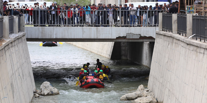 Yüksekova'da rafting heyecanı