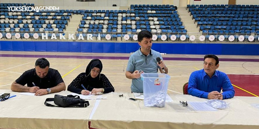 Hakkari'de kuralar çekildi