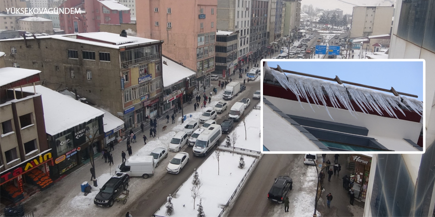 Yüksekova'da soğuk havalar etkili oluyor