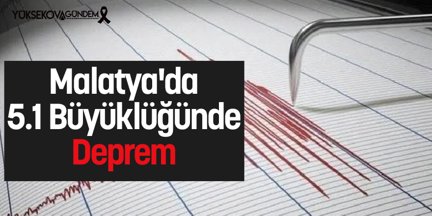 Malatya'da 5.1 Büyüklüğünde Deprem