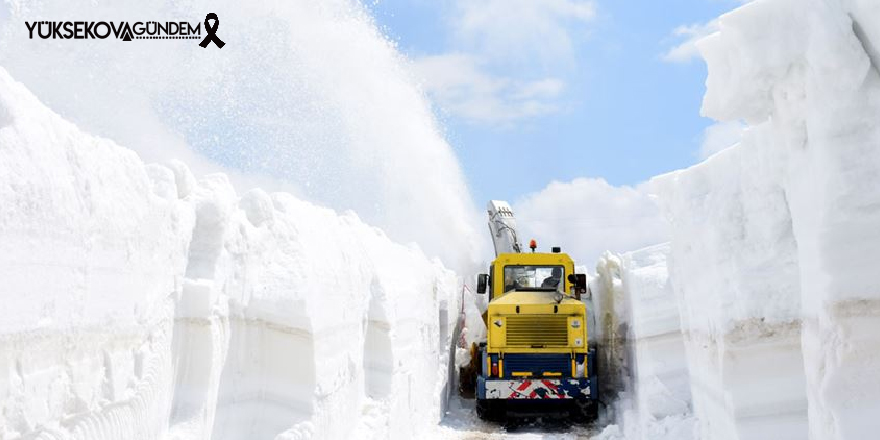 Hakkari'de 113 iş makınası ile karla mücadele