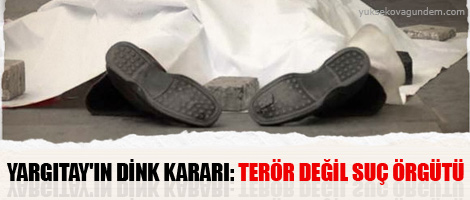 Terör değil suç örgütü