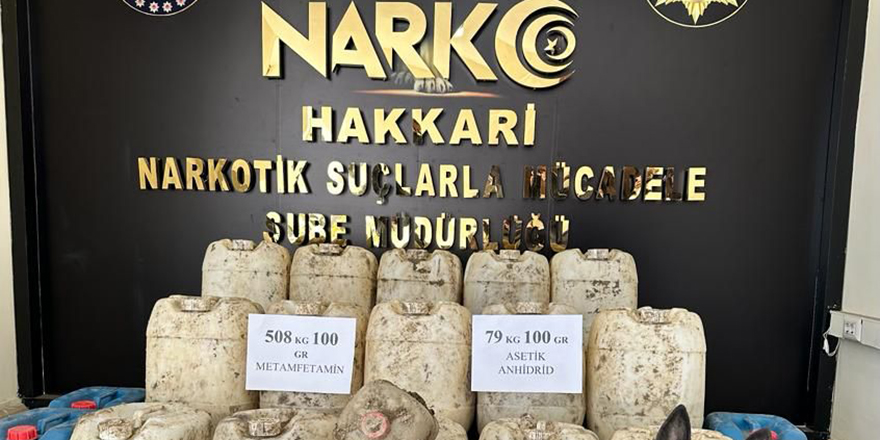 Yüksekova'da 508 Kilo Uyuşturucu madde ele geçirildi