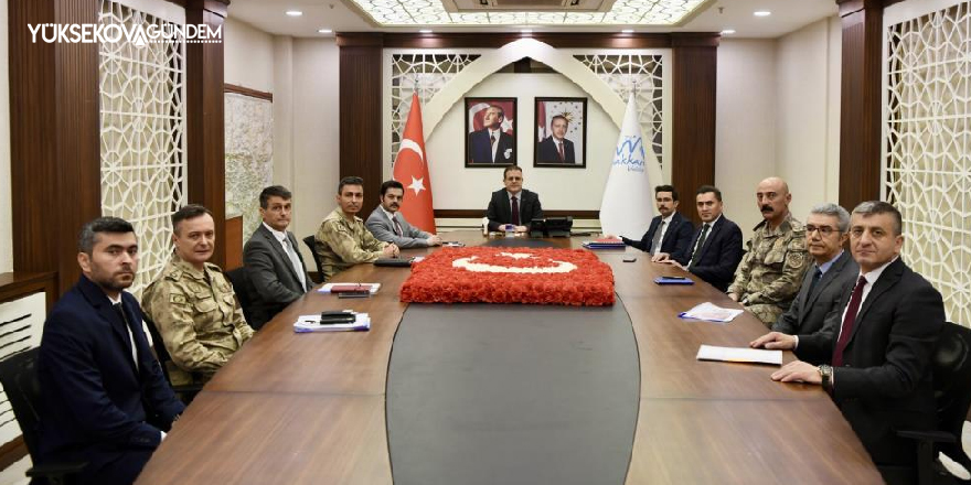 Hakkari'de seçim güvenliği toplantısı yapıldı