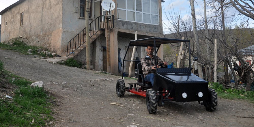 Yüksekovalı Genç Saatte 50 Km hız yapabilen bir araç yaptı