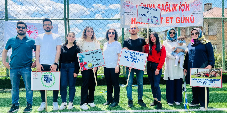 Hakkari'de 'Sağlık için Hareket' etkinliği düzenlendi