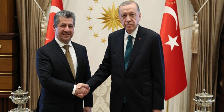 IKBY Başbakanı Barzani, Cumhurbaşkanı Erdoğan ile bir araya geldi