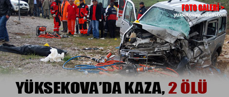 Yüksekova'da Kaza, 2 Ölü