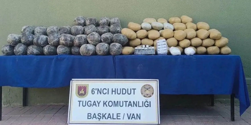 Van'da 170 kilo uyuşturucu ele geçirdi