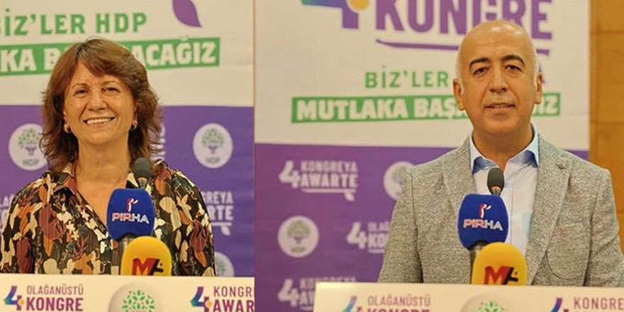 HDP’nin yeni eş genel başkanları belli oldu