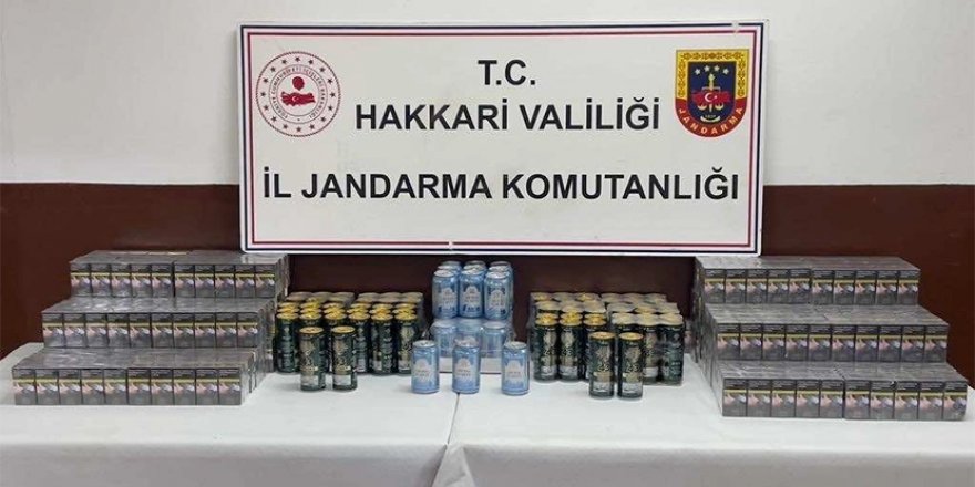 Hakkari ve ilçelerinde kaçakçılık operasyonu