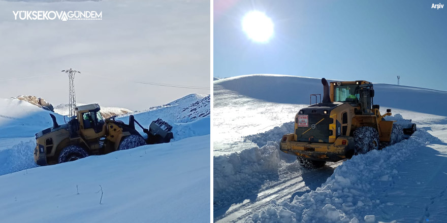 Yüksekova’da 3 köy ve 15 mezra yolu ulaşıma kapandı