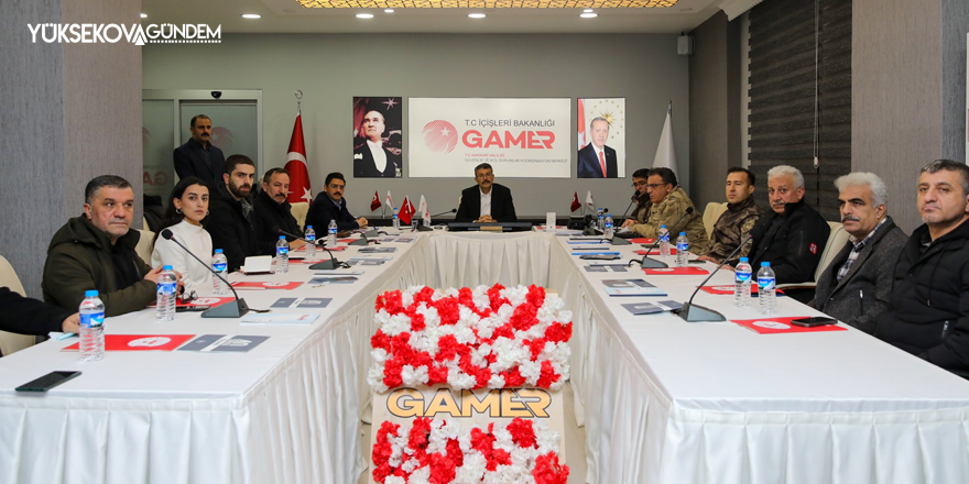 Hakkari'de Afet ve Acil Durum Koordinasyon Kurulu Toplantısı Yapıldı