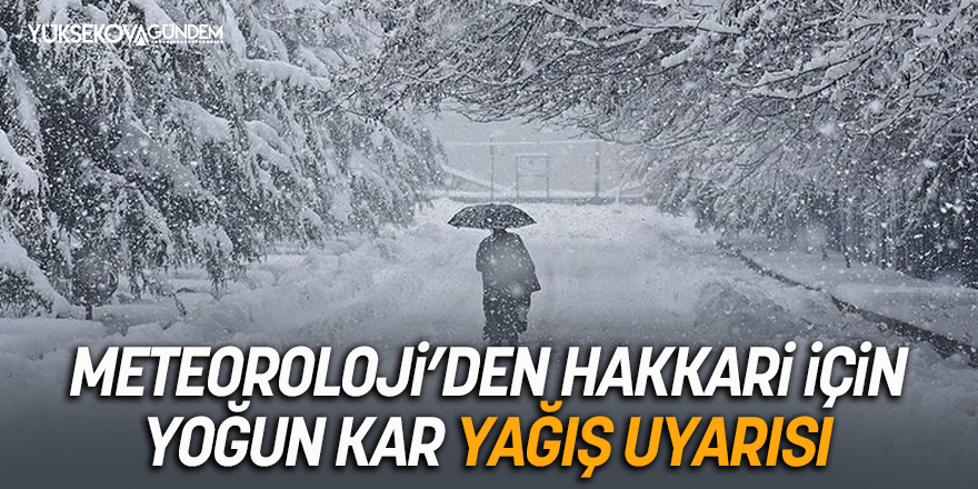 Meteoroloji’den yoğun kar yağışı uyarısı!