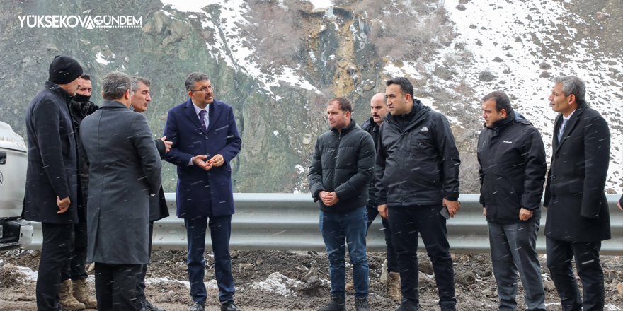 Vali Çelik, Yeni Köprü Mevkiindeki Heyelan Bölgesini inceledi