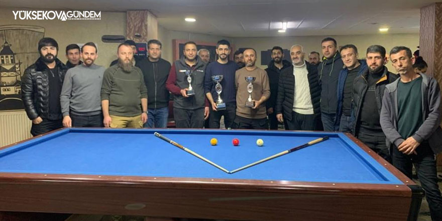 Yüksekova'da bilardo turnuvası düzenlendi