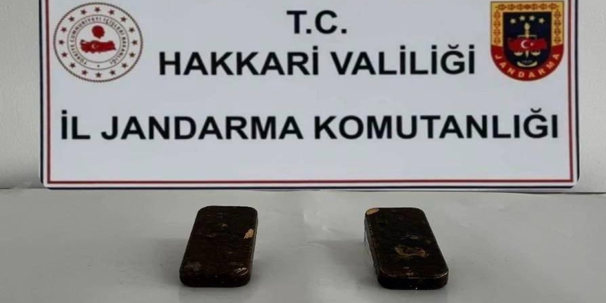 1 kilo 870 gram külçe altın ele geçirildi