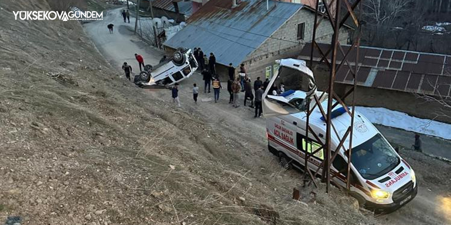 Hakkari’de trafik kazası: 2 yaralı