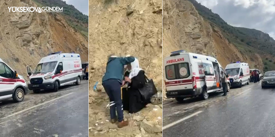 Hakkari-Yüksekova kara yolunda minibüs takla attı: 6 yaralı