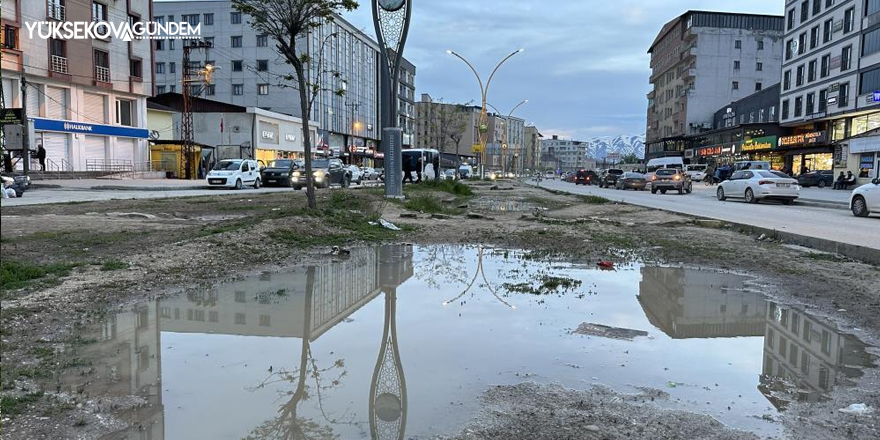 İpekyolu Caddesi’ndeki refüjde peyzaj çalışmalarının bitirilmemesine tepki