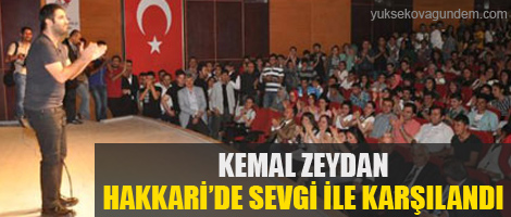 Zeydan Hakkari'de sahneye çıktı