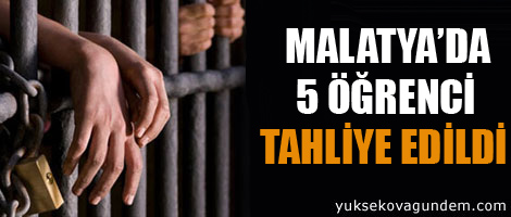 5 öğrenci tahliye edildi