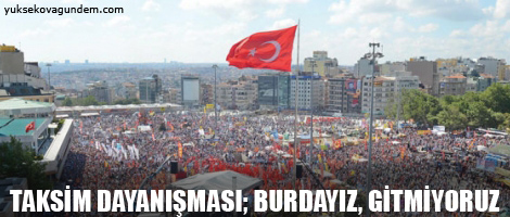 Taksim Dayanışması: Burdayız, gitmiyoruz