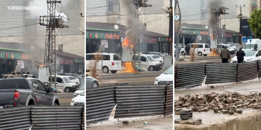 Yüksekova’da Trafo Alev Alev Yandı!